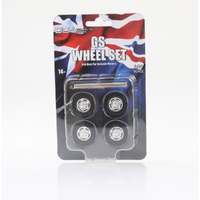 DDA Set of 4 x GS Wheels w/Tyres & Axles 1:24 Scale DDAW007