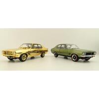 DDA 1972 50th Anniversary LJ Torana Twin Green & Gold Set 1:24 Scale Diecast DDA600