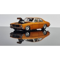DDA Gold Blown Slammed 4 Door Holden HQ Monaro 1:24 Scale Diecast Vehicle DDA310