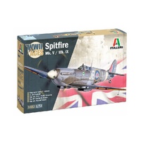 Italeri WWII Aces Spitfire Mk.V/IX 1:72 Scale Model Kit 1482