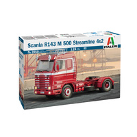 Italeri Scania R143 M 500 Streamline 4x2 1:24 Scale Model Kit 3950