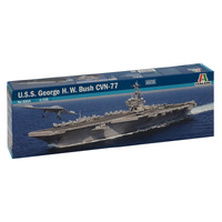 Italeri U.S.S George H. W. Bush CVN-77 1:720 Scale Model Kit 5534