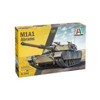 Italeri M1A1 Abrams Tank 1:35 Scale Model Kit - Aus Decals 6596