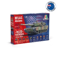 Italeri 1:35 M1A1 Abrams Model Kit War Thunder Edition with Aus. Decals 35108