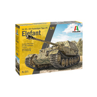 Italeri SD. KFZ. Panzerjäger Tiger (P) Elefant 1:35 Scale Model Kit - Aus Decals 0211