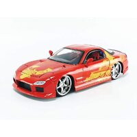 Jada Fast & Furious Orange JLS Mazda RX-7 1:24 Scale Diecast Vehicle 30747