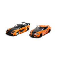 Fast & Furious Jada Mazda RX-7 & Toyota GR Supra 1:32 Scale Diecast 32910