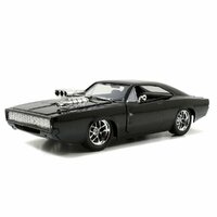 Fast & Furious Jada 1970 Dom's Dodge Charger 1:24 Scale Diecast Metal Gloss Black 97059
