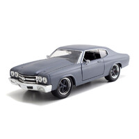 Fast & Furious Jada Dom's 1970 Primer Grey Chevrolet Chevelle SS 1:24 Scale Diecast 97835
