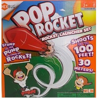 Pop Rocket launcher set - Stomp and it shoots up to 30 metres!