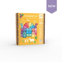 Connetix Magnetic Tiles Glitter Castle Pack 4pcs 048-GP