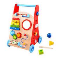 Fat Brain Toy Co Wooden Busy Baby Deluxe Walker FB166