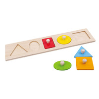 Fat Brain Toy Co Let's Learn Shapes! Wooden Puzzle FB169