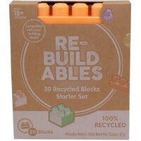 Headstart Rebuildables Blocks Starter Set - 20 Recycled Blocks 21092**