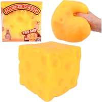 Giggle Zone Squishy Squeeze Cheese Block Sensory Toy 470010