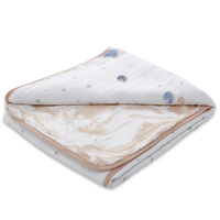 Aden + Anaias Cotton Muslin Blanket "To the Moon" **