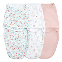 Aden + Anais Essentials Wrap Swaddle 3 Pack 'Fairy Tale Flowers' 0-3 months