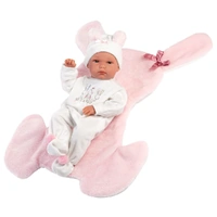 Llorens Doll 35cm - Bimba with Bunny Shaped Changing Cushion L63598