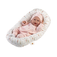 Llorens Doll 42cm -  Mimi Florence with Bed L74122