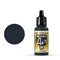 Vallejo Model Air Acrylic Airbrush Paint 17ml - Glossy Sea Blue 71300
