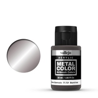 Vallejo Metal Colour Acrylic Paint 32ml - Burnt Iron 77721