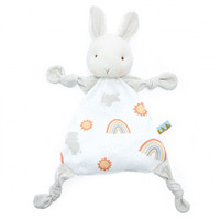 Bunnies by the Bay Little Sunshine Knotty Friend Teether Blankie