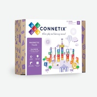 Connetix Magnetix Tiles Rainbow Super Ball Run Pack 124pcs 134-BR