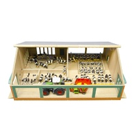Kids Globe Cow Shed with Milking Carousel 1:32 Scale