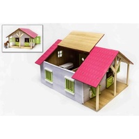 Kids Globe Pink Horse Stable 1:24 Scale