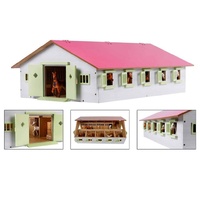 Kids Globe Pink Horse Stable 1:32 Scale