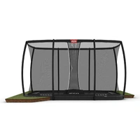 BERG Ultimate Champion FlatGround Rectangle Trampoline + Safety Net Deluxe 410 x 250cm