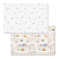 Boho Grey & Alphabet Baby Playmat by BabyCare - Medium 1.85 x 1.25M