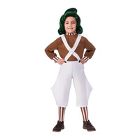Rubies Deerfield Willy Wonka & The Chocolate Factory Oompa Loompa Child Costume Dress Up 8-10yrs 620934