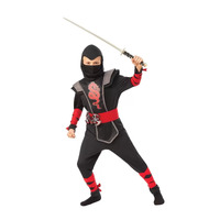 Rubies Deerfield Red Ninja Boy Child Costume Size 8-10 Years 700928
