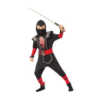 Red Ninja Boy Child Costume Size 8-10 Years 700928