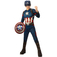 Rubies Deerfield Marvel Infinity Saga Captain America Premium Child Costume With Sheild Size 7-8 Years 702521M **