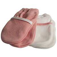 Safety 1st Non Scratch Soft Cotton Baby Mittens 2pk Pink 17503