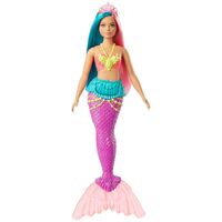Barbie Dreamtopia Mermaid Doll Teal & Pink Hair with Tiara GJK07