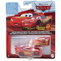 Disney Pixar Cars Diecast Singles 1:55 - Lightning McQueen with Rust-eze Sign DXV39