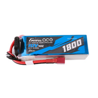 Gens Ace 3S 1800mAh 11.1V 45C Soft Case LiPo Battery (Deans)