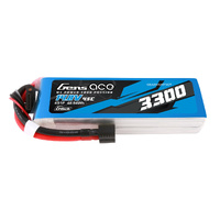 Gens Ace G-Tech 4S 3300mAh 45C 14.8V Soft Pack Lipo Battery Deans/EC3 GEA334S45T3GT