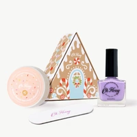 Oh Flossy Christmas Gingerbread House Mini Mani Set CHR07CH