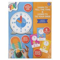 Educational + Fun Learn to Tell the Time & Learn to Tie Your Shoe Pack 28058