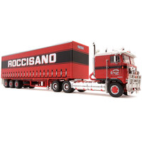 Highway Replicas Freight Semi "Roccisano" Prime Mover and Curtain Trailer 1:64 Scale Diecast 12026