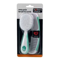 Mother's Choice Easy Grip Brush & Comb - Aqua 20247