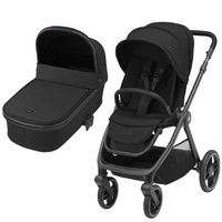 Maxi Cosi Oxford Stroller & Oria Bassinet - Essential Black