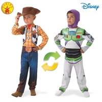 Rubies Deerfield Disney Reversible Woody to Buzz Costume/Dress up 3-5yrs 1940**