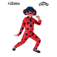 Miraculous Lady Bug Child Costume Dress Up - 6-8yrs 3718