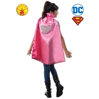 DC Supergirl Pink Cape Costume Dress Up Child 6+