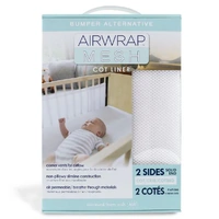 Airwrap Mesh Cot Liner 2 Sides White
